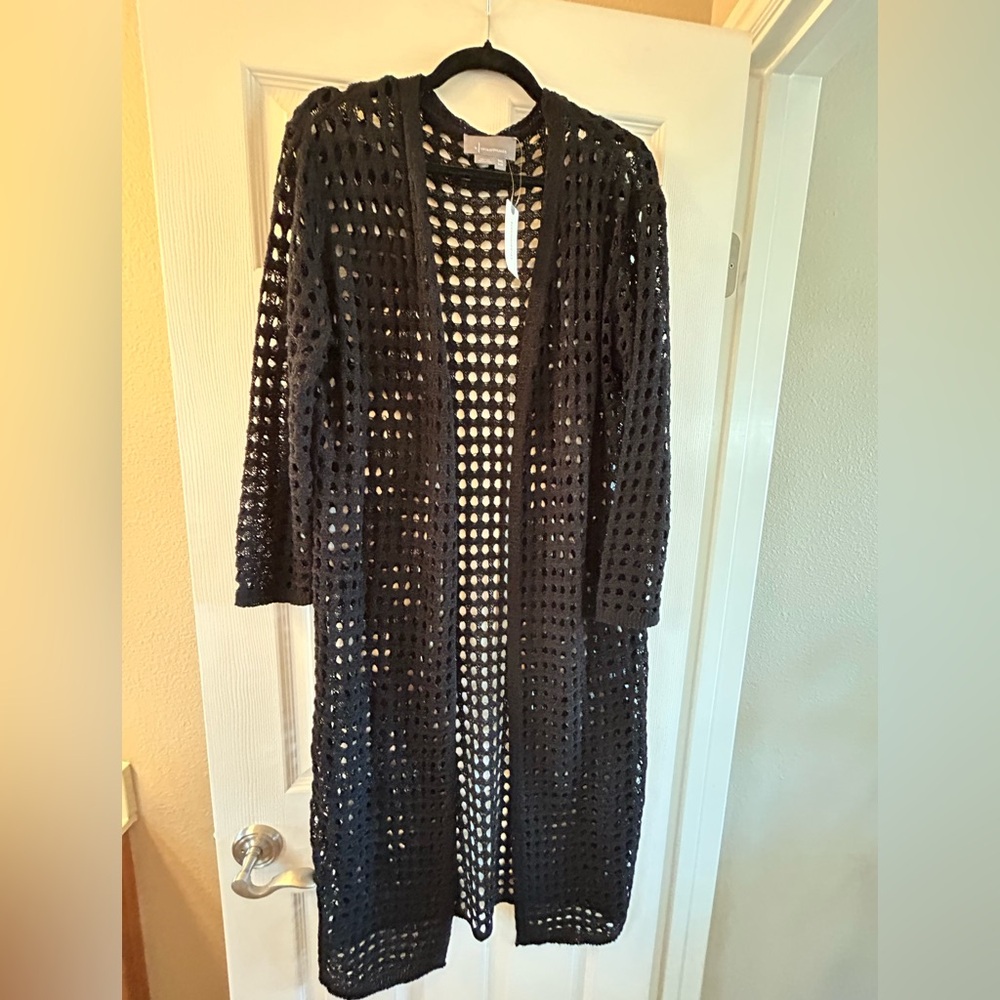 Anthropologie BathingSuit Coverup, size All, Color Black, NWT